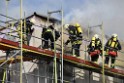 Dachstuhlbrand Koeln Poll Geislarerstr P271